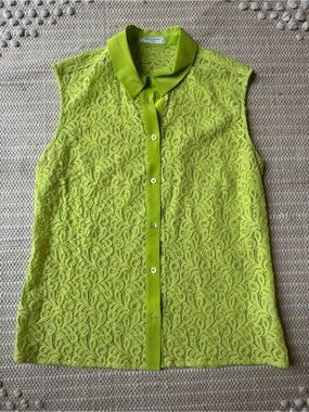 Equipment Yellow Tank Blouse Size Small